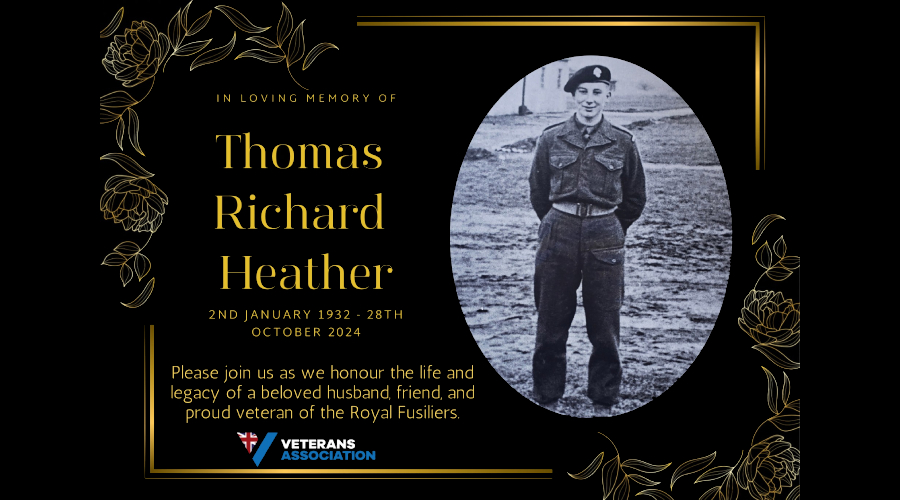 In memory of Thomas Richard Heather - 2nd January 1932 to 28th October 2024